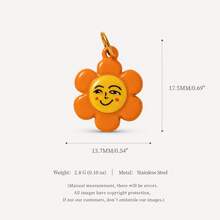 1/3pcs Quirky Mixed Pendant, Exquisite Cartoon Style, 18kpvd Gold Plated 316 Stainless Steel Material, Waterproof And Fade-Resistant, Suitable For DIY Creative Necklace, Bracelet, Earrings, Bag Chain, Keychain, Waterproof And Sweat-Resistant, Suitable For Daily Casual Wear - Multicolor - View 11