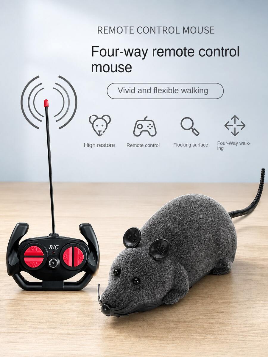 Wireless Remote Control RC Mouse Toy, Cat & Dog Interactive Toy - Provide Entertainment And Stimulation For Your Pets! - Mouse Toy - View 1