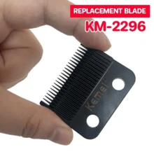 Kemei KM-2296 替換刀片,理髮器刀片,專業理髮器刀片,精密剪刀刀片,適用於電動理髮器 - 黑色 - 查看 5