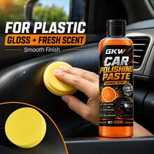 GKW Pasta Poles Mobil Serbaguna Aroma Jeruk Krim Pengkilap untuk Cat, Ban, Kulit, Interior, Plastik dengan Bonus Spons - 100ml + spons - View 6