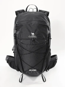 CAMEL CROWN Foldable Large Capacity Travel Bag Backpack Short Distance Travel Fitness Storage Bag - Phantom Black - View 5