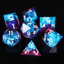 7pcs D&D Dice Set, Sharp Edge Dice Set, D&D Role Playing Game Polyhedral Dice, Suitable For Tabletop Role Playing Games - Multicolor - View 4