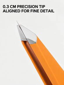 Precision Slanted Eyebrow Tweezers, Spring-Loaded Folding Hair Removal Tool With Silicone Protective Cap, Stainless Steel Eyebrow Trimmer, Facial Hair Plucker, False Eyelash Applicator, Double Eyelid Tape Clip, Travel Beauty Tool - Multicolor - View 6