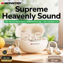 Monster Q13 Ear‑Clip Open‑Ear True Wireless Bluetooth Earbuds, Lightweight Comfort Fit, Touch Control, Low Latency Gaming Mode, ENC Call Noise Reduction, Sweat‑Resistant For Daily Sports Workout - View 7