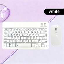 Teclado inalámbrico recargable ultrafino, compatible con iPad, Pro, Mini, Air, compatible con sistemas iOS, Android y Windows, 30 días de uso con una sola carga, teclado inalámbrico de 10 pulgadas - Ver 21