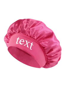 1Pc Personalized Printed Kids' Wide Brim Satin Hair Bonnets With Elastic Band,Curly Baby Girls Hair Care Stylish Headwear For Daily Use And Sleep - Multicolor - View 24