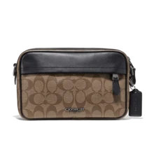 Coach Men's Crossbody Bag F50715 2019 Camera Bag Small Square Shoulder Bag Outlet Style - Crossbody Bag - View 1