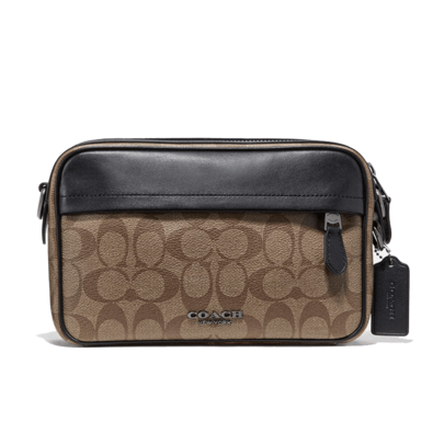 Coach Men's Crossbody Bag F50715 2019 Camera Bag Small Square Shoulder Bag Outlet Style
