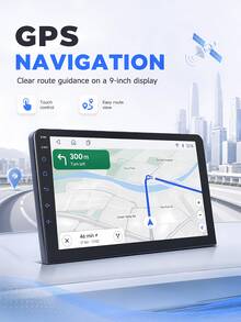 9 Inch Quad-Core Android Car Navigation, 2G+64G Car Navigation, Supports Apple CarPlay And Android Auto Radio Screen, With Mirroring Connection, Bluetooth 5.0, AUX, FM/AM Transmitter, GPS Wireless Carplay, Bluetooth Car Infotainment System - Upgraded Android Car Stereo Navigation System - View 6