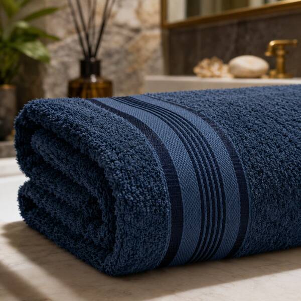 Toalha de Banho Azul 100% Algodão Banhão Macia Alta Absorção Jogo Gigante Premium Luxo Felpuda 75x180cm