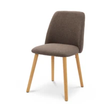 Goeurvant Modern Ergonomic Dining Chair With Curved Backrest - Set Of 2 / Set Of 4 / Set Of 6 - Mocha Brown - View 10