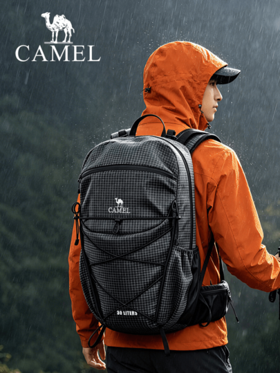 CAMEL CROWN Foldable Large Capacity Travel Bag Backpack Short Distance Travel Fitness Storage Bag