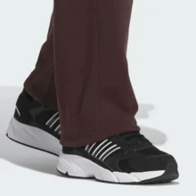 Adidas Autumn/Winter Thermal Lined Casual Pants Men's Sports Pants Drawstring Running Pants JI8625 - Dark Red - View 4