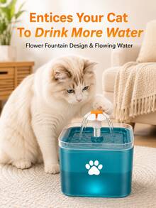 2L/67.5 OZ/ 0.53 GALLON Large Capacity Ultra Quiet Cat Water Fountain With LED Light - Filtered, USB Powered (Adapter Not Included), Automatic Pet Water Station, Replacement Filters Available For Purchase - 2L - View 8