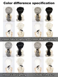 Vintage 18th Century Gentleman Judge Curly Ponytail Wig, Synthetic Fiber Full Head European Court Noble Style Wig, Halloween Historical Theme Cosplay Costume Accessory, Adult Men's - Multicolor - View 9
