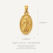 1pc Quirky Mixed Pendant, Exquisite Cartoon Style, 18kpvd Gold Plated 316 Stainless Steel Material, Waterproof And Fade-Resistant, Suitable For DIY Creative Necklace, Bracelet, Earring, Bag Chain, Keychain, Waterproof And Sweat-Resistant, Suitable For Daily Casual Wear - Multicolor - View 11