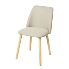 Goeurvant Modern Ergonomic Dining Chair With Curved Backrest - Set Of 2 / Set Of 4 / Set Of 6 - Beige - View 10