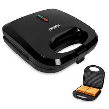 Sanduicheira Grill Elétrica 2 Em 1 Antiaderente Prensa Dupla 750W 127V - Preto - Visão 5