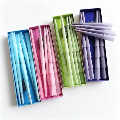 40pcs/Box, 110MM Length Pre-Rolled Cone Cigarette Papers, Premium Direct Fill Rolling Papers, Boxed Portable Hand-Rolled Cigarette Papers, Multiple Colors Available, Smoking Accessories, Holiday Gifts! Valentine's Day Gifts! Christmas Gifts!