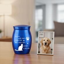 Aluminum Alloy Mini Pet Memorial Urn, Waterproof Dustproof Sealed Ash Holder With Lid, Dog Cat Hair Organizer Resting Place Keepsake - Multicolor - View 9