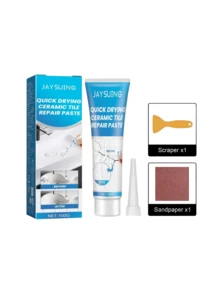 JAYSUING Tile Repair Glue, Bathtub Marble Furniture Floor Tile Toilet Crack Repair Adhesive Paste - A - View 13
