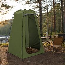 Portable Outdoor Changing Tent 1.2 X 1.2 X 1.85m Private Shower Tent, With Zipper Door, Support Poles, Ground Stakes And Storage Bag, Suitable For Camping, Beach, Poolside - A - View 1