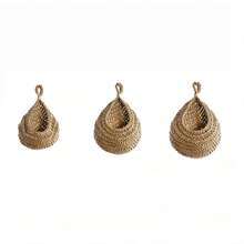 6pcs Wall-Mounted Vegetable & Fruit Storage Baskets, Hanging Flower Pots, Water Drop Bird Nest Hanging Net, Hand-Woven Storage Net, Space-Saving, Convenient To Use, Suitable For Kitchen, Garden, Living Room, Home Decor - Multicolor - View 8