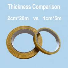 2 Rolls/1 Roll Strong Adhesive Fabric Tape, No-Cut Multi-Functional Damage Free Hem Alteration Tape, Suitable For Fabric Clothing No-Sew Self-Adhesive Fixing Patch, Double Sided - A - View 3