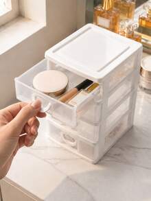 4-Layer Drawer Storage Box, Jewelry Box, Desktop Organizer, Suitable For Hair Accessories, Earrings And Other Small Items, Office Storage Box, Jewelry Storage Box, Drawer Makeup Organizer, Autumn Bedroom Decor, Drawer Storage Box, Desktop Organizer - Multicolor - View 3