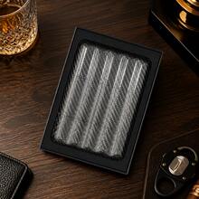 5pcs Lightweight Diagonal Twill Glossy Design Luxury Carbon Fiber Box, Men's Portable Personalized High-End Gift Box, Perfect For Holidays, Birthdays And Business Travel - View 7