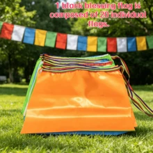7m 20pcs Plain Colorful Satin Decorative Hanging Bunting Flags, Fabric String Banner For Outdoor Lawn, Patio, Camping, Picnic, Homestay Decor, Holiday Scene Decoration - View 7