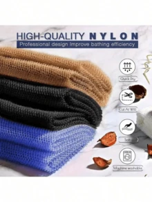 1pc African Mesh Bath Sponge, Unisex Durable Exfoliating Bath Sponge, Stretchable Up To 66 Inches, For Body Scrubbing, Makes Skin Smooth, African Net Sponge, Exfoliating Glove, Bath Accessories, Back Scrubber - Multicolor - View 4