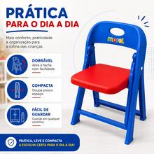 Cadeirinha Infantil Dobrável Criança Compacta Portátil Até 25kg Azul Rosa Vermelha Cadeirinha Portátil Infantil Para Atividades Refeições E Lazer Dobrável Colorida 25kgs Cadeirinha Para Crianças Pequenas Dobrável Leve Compacta Uso Diário Até 25kg Coloridas - Vermelho - Visão 8