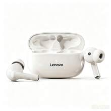 Lenovo TA210 無線藍牙耳機 - 長電池壽命、入耳式運動、ENC、4 麥克風智能通話降噪、白色/月白色、黑色 - 禮品設計 - 櫻花白 - 查看 1