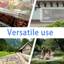 1pc Rectangular Transparent Waterproof Cover, Car Transparent Tarp, Made Of 8mil PVC Material, Tear-Resistant, Suitable For Patio, Gazebo, Balcony, Outdoor Furniture - A - View 4