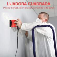 Lijadora De Orbital Eléctrica Profesional Rectangular Rojo - Tipo de Enchufe B USA (220-240V) - Ver 3