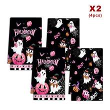 2/4/48pcs Halloween Theme Kitchen Dish Towels, Funny Ghost Pumpkin Pattern, Dish Cleaning Hand Towels, Holiday Decor Cloth, Housework Cleaning Multi-Use Towels, Fun Holiday Style Cleaning Cloth, Multi-Purpose, High Absorbency Kitchen Towels - Multicolor - View 10