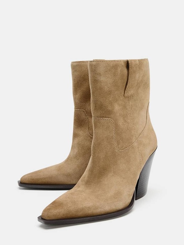 Women's Fashion Boots 2025 Autumn/Winter New Arrival Black Pointed Toe Kitten Heel Fashion Boots Folded Short Shaft Slouchy Boots Fashion Boots Black Ankle Boots Women's Boots