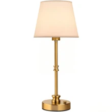 Rechargeable Cordless Table Lamps, Touch Control & Stepless Dimming, 6000mAh Rechargeable Battery, Gold Vintage Table Lamps For Bedroom - Gold - View 2