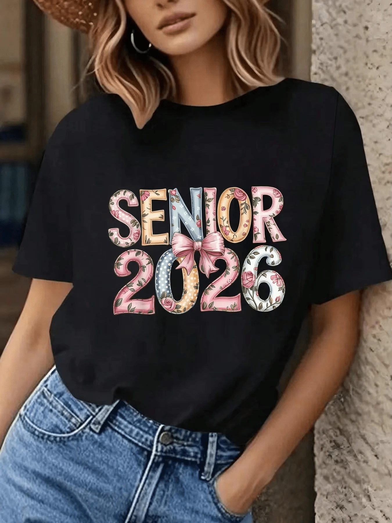 Women T-Shirts - 黑色 - 查看 1