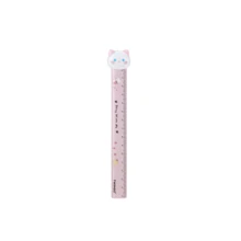 15cm Cute Pom Pom Ruler With Scale, Wavy Line Design, Aesthetic For Kids And Girls - Multicolor - View 9