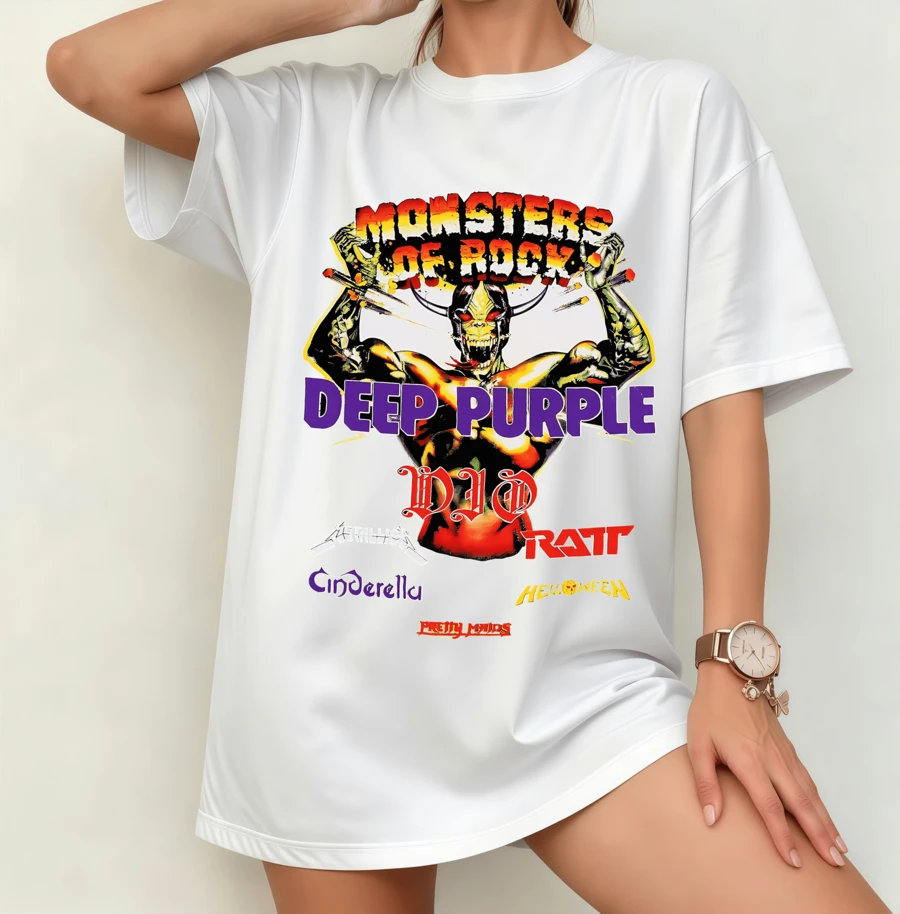 Monsters Of Rock Retro Festival T-Shirt  Geschlech - 白色 - 查看 1