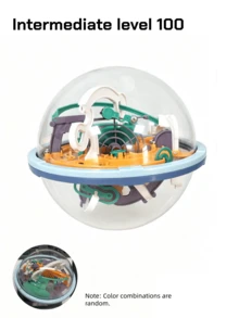 Bola Balap Labirin 2 Pemain, Mainan Puzzle Interaktif Orang Tua-Anak, Bola Labirin Orbit Planet - MultiWarna - View 12