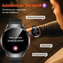 JIDITECH Reloj inteligente de alta gama con luz LED - Pantalla de zafiro de 1.53 pulgadas - Caja de titanio - Incluye 3 correas de diferentes estilos - Decenas de modos deportivos - Cientos de esferas digitales para elegir - El regalo ideal para cumpleaños y celebraciones. - PLATA-D - Ver 7