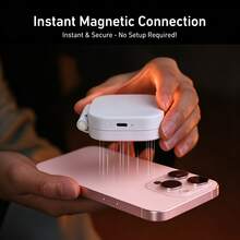 Magnetic Selfie Fill Light For Phone, With Mirror And Phone Stand, MagSafe Compatible LED Ring Light, USB Rechargeable Phone Light, Portable Phone Fill Light, External Phone Flash, 3 Adjustable Brightness Levels, 360° Rotation, Compatible With IPhone And Android, Suitable For Selfie, Vlog, Live Streaming, Video Call, Video Conference, Makeup And Photography - S9 - View 10