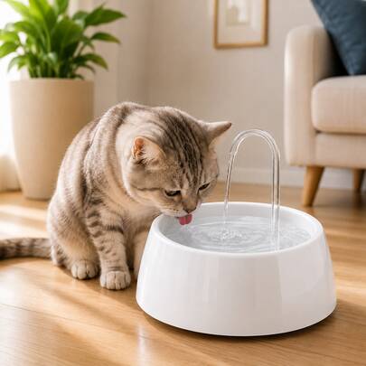 Fonte De Agua Para Gatos 1 Litro Bebedouro Para Gato Automático