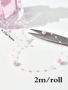 水滴裝飾珠，粉色浮珠花瓶填充物，婚禮桌面中心花藝裝飾 - 2m - 查看 2