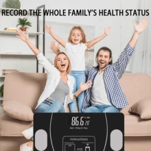 Smart Body Fat Scale, Bluetooth Smart LED Display Digital Weight Scale, Portable Body Composition Analyzer, Can Monitor BMI And Body Fat Percentage, Accurate Electronic Weight Scale, Suitable For Home, Bathroom, Dormitory, And Personal Health Care. - A - View 7