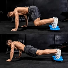 1pc Multi-Function 4-Wheel Ab Roller With Knee Pad - Full Body Fitness Equipment, Quiet Operation, Aerobic/Core Training Slide Board, Indoor Abdominal Training Disc With Universal Wheels, Ab Roller, Crunches, Silent Design, Durable PP Material, Suitable For Men And Women - Multicolor - View 7