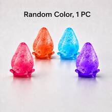 Glitter Water Drop Shaped Slow Rebound Squishy Toy, Transparent Crystal TPR Soft Squeeze Toy, Sensory Stress Relief Hand Fidget Toy, Adult Office Desk Decor, Fun Gift - Multicolor - View 11